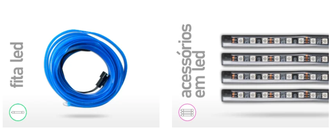 Produtos JP2 - Fita LED e Acessórios em LED